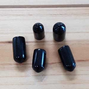 스트로우마개(검정고무) 5mm/1개입 앤드캡 원통관마개