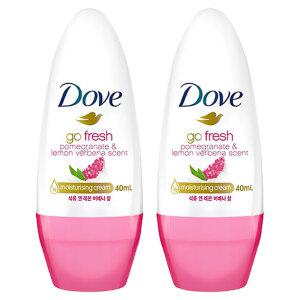 도브 석류앤레몬 데오드란트 롤온 40ml 땀억제제 땀냄새제거 2개