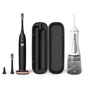 오아 강력 스마트 맞춤 케어 시스템 음파진동 음파 전동칫솔+구강세정기 세트_블랙