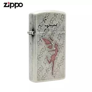 ZIPPO 슬림 라이터 S-FLY NYMPH 오일+심지+부싯돌 3종세트 포함