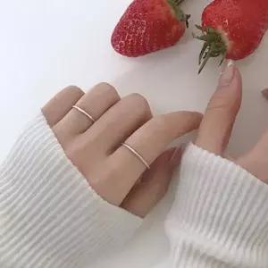 레이어드 마디 링 반지 패션링 실반지 (WFK76OQ)