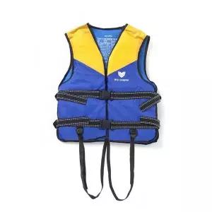 [하프클럽/]물놀이안전 수영조끼 돌핀 옐로우 구명조끼 M 국산