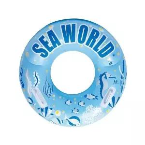 [하프클럽/]손잡이 80cm 씨월드 원형튜브 튜브 블루 해수욕장