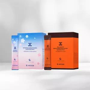[제이준][JAYJUN] 블랙 물광 하이드로 슬리핑 팩 (30개입)+인텐시브 브라이트닝 슬리핑 팩 (30개입)