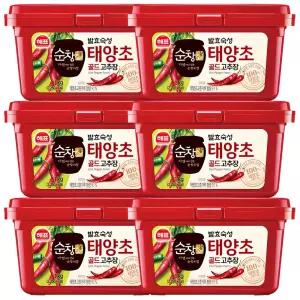 사조 해표 순창궁 태양초 골드 고추장 1kg x 6개 / 장류
