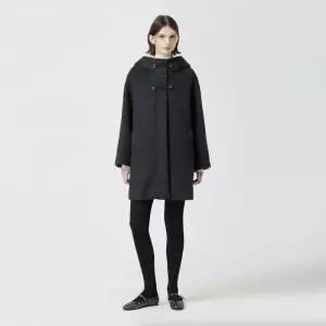 [롯데백화점]씨씨콜렉트 레더 장식 후드 하프 코트 C254MSG022