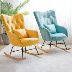 카페 1인용 엔틱 인용 일인쇼파 의자 원목흔들의자