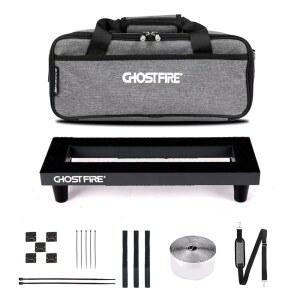 고스트 파이어 기타 페달 보드 알루미늄 합금 0.8파운드 초경량 효과 페달보드 13.7 x5.5 캐리백 SPL-01 포함