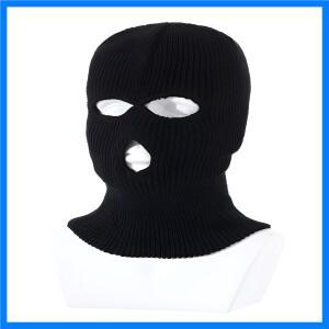 오토바이 방풍 풀페이스 니트 모자 커스텀 스키마스크 따뜻한 울 바라클라바 자수 겨울 모자 니트 3 홀 스