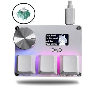 SayoDevice OSU O3C 래피드 트리거 게이트론 제이드 프로 마그네틱 스위치 미니 음악 게임 키보드 맞춤형