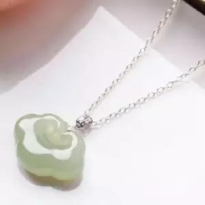 옥 펜던트 천연옥 팬던트 구름 비취 목걸이 보석 천연석
