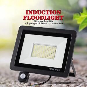 300w투광기아웃도어 LED 투광 조명 동작 감지기 지하 창고 정원 장식 램프 IP66 220V 100W 50W 30W 20W