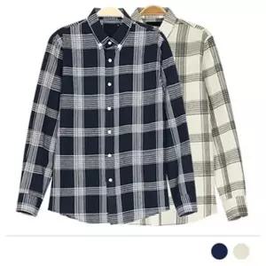 고품질 체크셔츠 남자 드레스 가을 남방 빅사이즈 남녀공용 (WFJREJS)