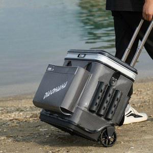 낚시 캐리어 바퀴 로드거치대 이동 태클박스 가방 트레이 세트 피닉스