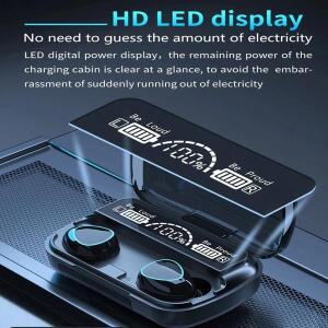 M10- 헤드폰 - 명령 제어 LED 디지털 디스플레이 마이크가 포함 Bluetooth 5.0 고음질 무선 귀마개