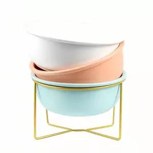 반려견 도자기 식기 소형민트 밥그릇 견주 주방 용품 애완 도기 식사 그릇 반려 묘 용기