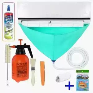 몽키아트 벽걸이 창문형 시스템 에어컨청소 키트 도구 세트 셀프 청소 세척 장비 스탠드