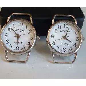 Geneva  Or 여성 SET OF 2 실버 FINISH 시계 [세금포함] [정품] FACES FOR BEADING, RIBBON OR USE 명품시