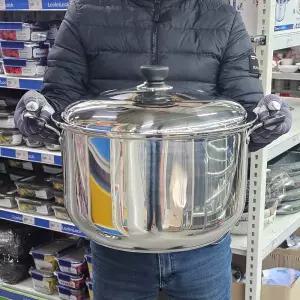 남선 러브송 인덕션 스텐 곰솥 (36cm) 양수 대형 냄비 곰탕 찜솥 솥 국솥