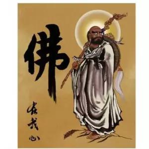 달마도 황금달마도액자 특대 포스터 황금도 전신도 50x70cm