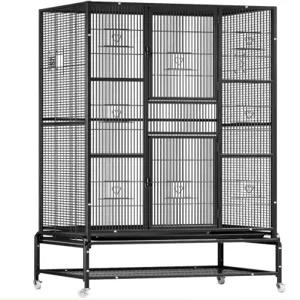 앵무새 케이지 이동장 대형 철장 아크릴 놀이터 화이트