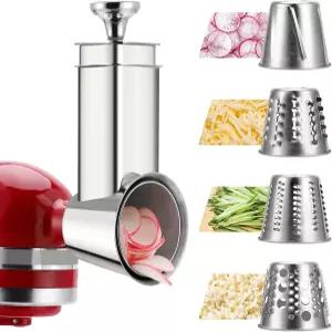 주방 보조 믹서용 스테인리스 스틸 슬라이서 파쇄기 부착물 식기세척기 안전 치즈 강판 푸드 및 야채 초퍼