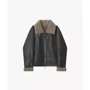 Liberclassy [25FW] LLW25654 브라운 오버핏 램 텍스처 무스탕 835008