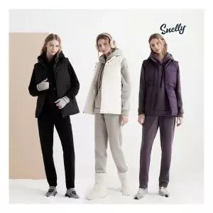 스넬리 Snelly25FW 여성 기모 트레이닝 세트 3종