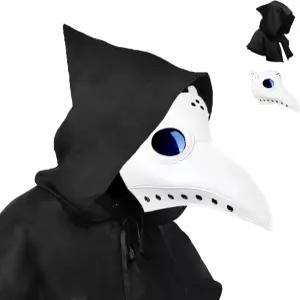 락스워커 할로윈 페스트 닥터 마스크 스팀펑크 코스프레 의상 새부리 긴부리 까마귀 남성과 소년을 위한