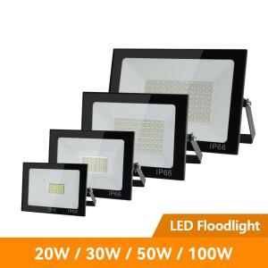 LED 홍수 빛 10W 20W 30W 50W AC220V 반사판 야외 스포트라이트 가로등 Led 정원 외부 벽 램프