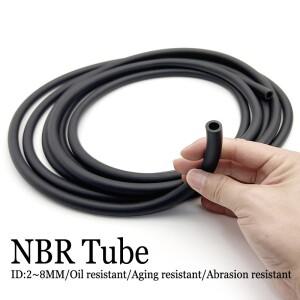 검정 니트릴 고무 NBR 호스 내경 2mm~8mm 내유성 기계 연료 라인 및 화학 액체 이송용 유연성