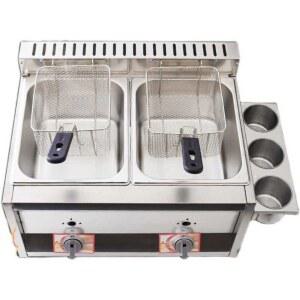 튀김기 2구 업소용 치킨 정제기 미니 후라이 프라이기 8L 8L 핫도그 감자튀김 매장용