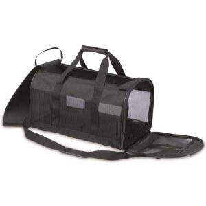 펫메이트 소프트 사이드 케넬 캡 반려동물 , 블랙, 최대 10파운드, 17 X 10 21329