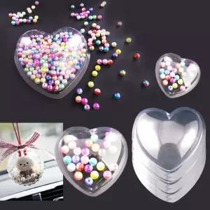 하트투명장식 케이스 플라스틱반구 인테리어소품