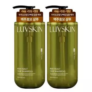 루브스킨 맥주효모 샴푸(화이트머스크향) 1000ml x 2개