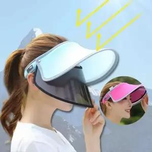 [콩심팥심]여름 썬캡 썬바이저 그늘 등산 페이스 마스크 골프 여름캡모자