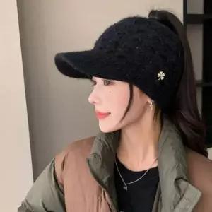 [콩심팥심]여름 썬캡 등산 골프 방한 니트 모자 썬바이저 여름캡모자 밭일모자