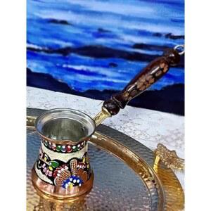 터키 커피 드립 주전자150ml 포트 수제 엔틱 구리색 전통식