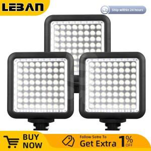 3PCS Godox LED 64 사진 카메라 조명 비디오 램프  캐논 디지털 캠코더 DV