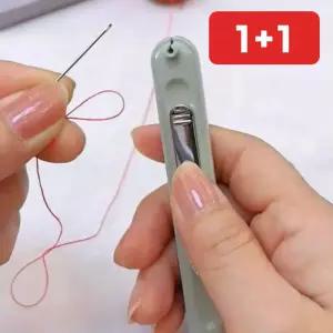 셀프수선 자수 쪽가위 수선용 실끼우개 옷수선 십자수 휴대용  1+1