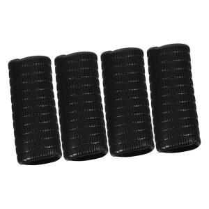 OFSCH 4pcs 바이올린 활 그립 엔드핀 고무 핑거 스토퍼 첼로 헬퍼 가이드 액세서리 악기