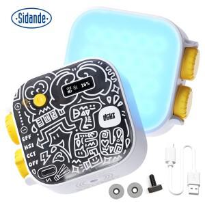 SIDANDE TOFU 6W 2500-9900k RGB LED 카메라 조명 21 종류의 효과 hsi 36000 크리에이티브 Vlog 비디오 풀