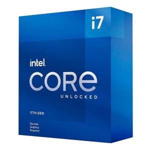 인텔 코어 i7-11700KF 데스크톱 프로세서 8코어 최대 5.0GHz 잠금 해제 LGA1200(인텔 500 시리즈 및 일부 400 칩셋) 125W
