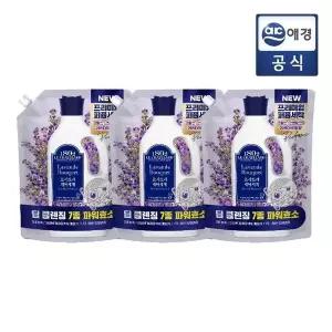 [애경](사방넷)르샤트라 세탁세제 1.5리필 3개(피오니 라벤더)