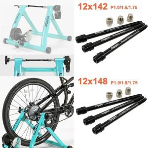 호환 HEPPE 자전거 트레이너 스루 액슬  MTB 샤프트 꼬치  1  4mm 와셔  어댑터  12x142
