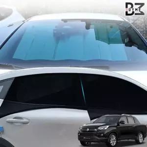 렉스턴스포츠 차박 캠핑 모기장 햇빛가리개세트량용커텐 자동 풀세트 커튼 량가리개 량용 썬바이저 카커