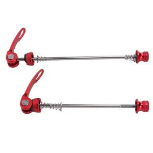 호환 1쌍 100/135mm 자전거 퀵 릴리스 꼬치 고강도 알루미늄 합금 액슬 쉬운