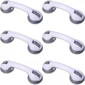 AceOrbit 6팩 욕조 및 샤워용 12인치 그립 바Suction Cup 탈착식 샤워 핸들 포함 노인 장애인용 목욕 난간