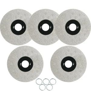 석재 세라믹용 넓은 절단날 5Pcs 4인치 x 7 /8인치 초박형 다이아몬드 절단 휠 앵글 그라인더 및 원형 톱용