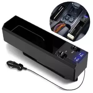 USB 충전 틈새 사이드 포켓 고속충전 수납함 4구멀티충전